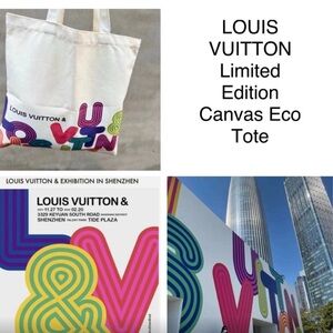 Louis Vuitton Canvas Eco tote bag Shenzhen Exhibit Limited Edition Multi colored